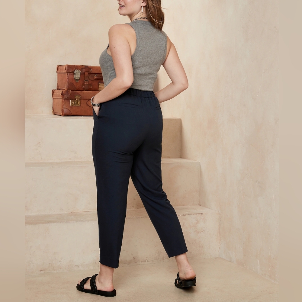 a- NWT BANANA REPUBLIC | Hayden Tapered Trousers - Picture 2 of 3